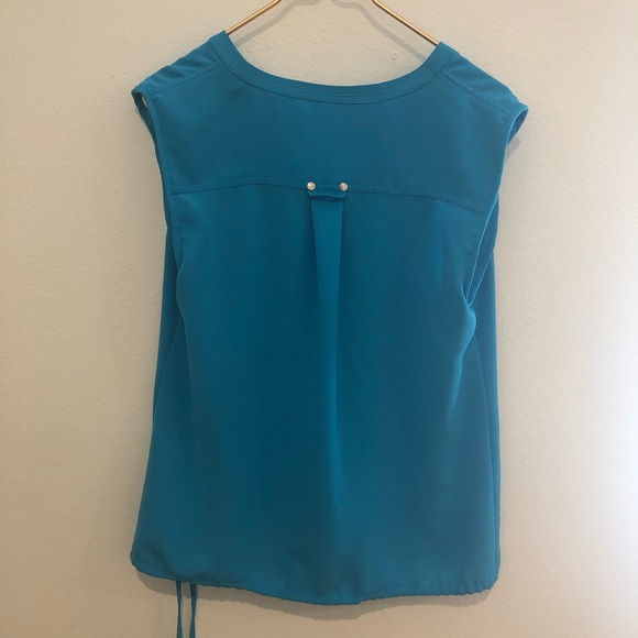 Calvin Klein Teal Sleeveless Blouse - Picture 3 of 3